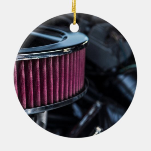 Chrome luchtinname keramisch ornament (Achterkant)