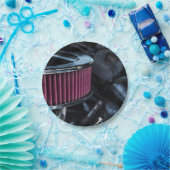 Chrome luchtinname papieren bordje (Feest)