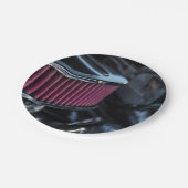 Chrome luchtinname papieren bordje (Gekanteld)