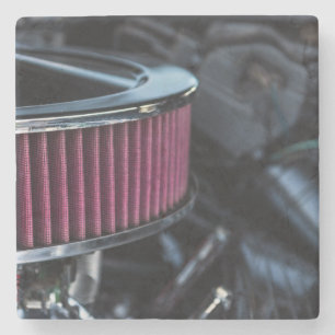 Chrome luchtinname stenen onderzetter