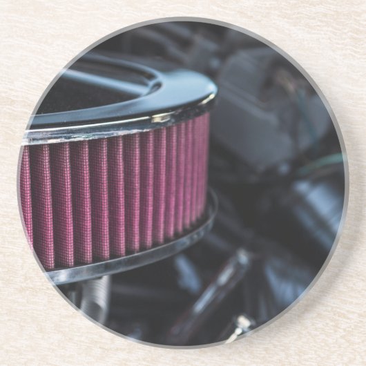 Chrome luchtinname zandsteen onderzetter (Voorkant)