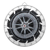 Chrome Mag Wheel Dartbord (Voorkant)