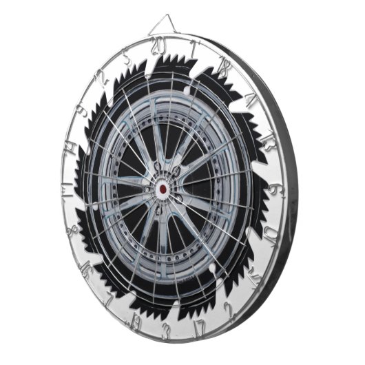 Chrome Mag Wheel Dartbord (Voorkant Rechts)