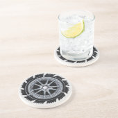 Chrome Mag Wheel Zandsteen Onderzetter (Zijkant)