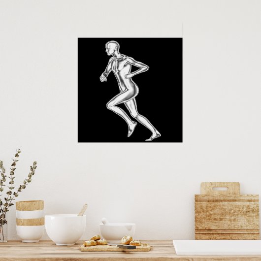 Chrome Man Runner Poster (Keuken)