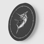 Chrome Marlin op koolstofvezel Grote Klok (Hoek)