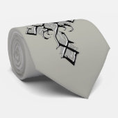 Chrome Medieval Cross Stropdas (Opgerold)