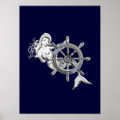 Chrome Mermaid Poster (Voorkant)