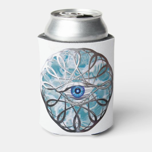 Chrome Mystical Eye Design Blikjeskoeler (Blikje Achterkant)