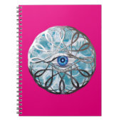 Chrome Mystical Eye Design Notitieboek (Voorkant)