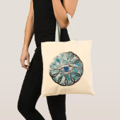 Chrome Mystical Eye Design Tote Bag (Voorkant (product))