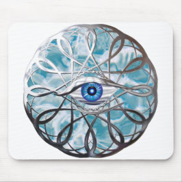 Chrome Mystieke Oog Ontwerp Muismat