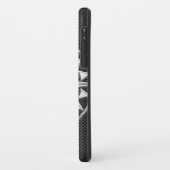 Chrome Nautical Star op koolstofvezel Case-Mate iPhone Case (Achterkant/links)