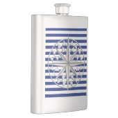 Chrome Nautical Star op marinestapel afdrukken Flacon (Rechts)