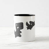 Chrome Offline Dino Tweekleurige Koffiemok (Center)