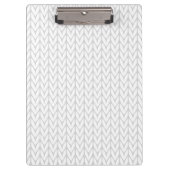 Chrome on White Chevrons Ribbon Awareness Print Klembord (Voorkant)