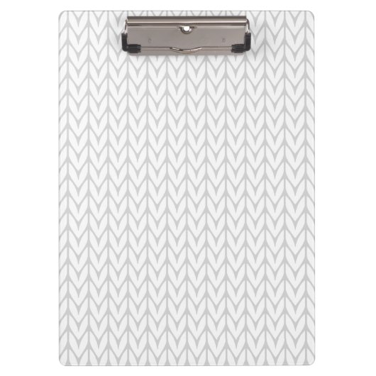Chrome on White Chevrons Ribbon Awareness Print Klembord (Voorkant)