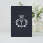 Chrome op koolstofvezel - Schots Thistle afdrukken (Staand voorkant)