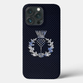 Chrome op koolstofvezel - Schots Thistle afdrukken Case-Mate iPhone Case (Achterkant)