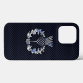 Chrome op koolstofvezel - Schots Thistle afdrukken Case-Mate iPhone Case (Achterkant (horizontaal))