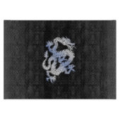 Chrome orient Style Dragon Black Snake Skin Print Snijplank (Voorkant)