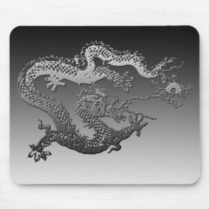 Chrome Paint Dragon Muismat