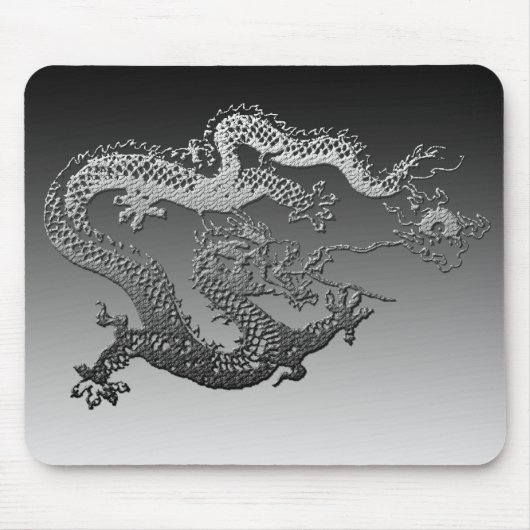 Chrome Paint Dragon Muismat (Voorkant)