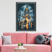 Chrome Pelgrim Canvas Afdruk (Insitu (Woonkamer))
