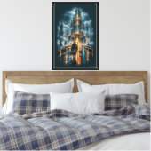 Chrome Pelgrim Canvas Afdruk (Insitu (Slaapkamer))