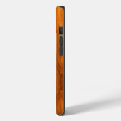 Chrome Pirate Crossbones op Teak Wood Case-Mate iPhone Case (Achterkant / Links)