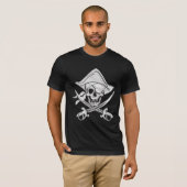 Chrome Pirate Skull T-shirt (Voorkant volledig)