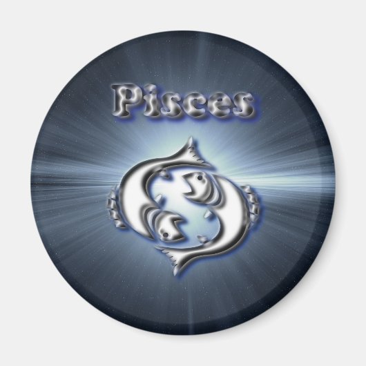 Chrome Pisces Magneet (Voorkant)