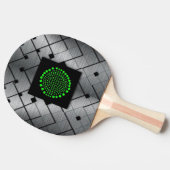 Chrome Pong Ritme Tafeltennisbatje (Zijkant)