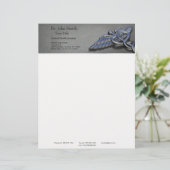 Chrome Professional Medical Caduceus - Letterhead Briefhoofd Ontwerp (Staand voorkant)