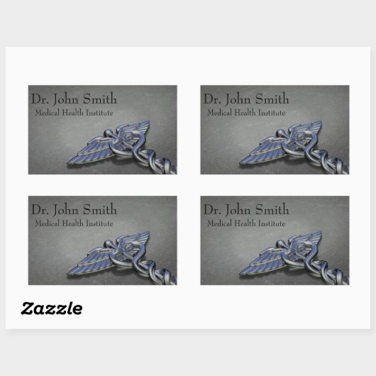 Chrome Professional Medical Caduceus - Sticker (Vel)