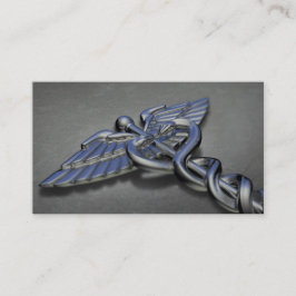 Chrome Professional Medical Caduceus Visitekaartje