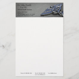 Chrome Professional Medische Caduceus - Stationery Briefpapier
