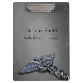 Chrome Professionele Medische Caduceus - Klembord