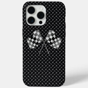 Chrome Racing Vlaggen iPhone 15 Pro Max Hoesje