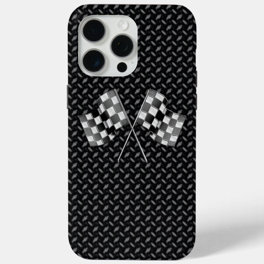 Chrome Racing Vlaggen Case-Mate iPhone Case (Achterkant)