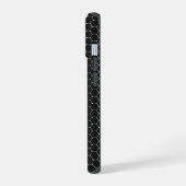 Chrome Racing Vlaggen op Honeycombs iPhone 15 Case (Linkerkant)