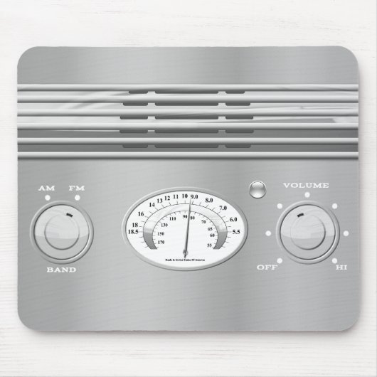 Chrome  radio muismat (Voorkant)