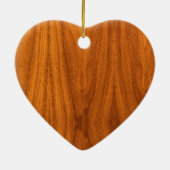 Chrome Regatta Sailboot op Teak Veneer Styles Keramisch Ornament (Achterkant)