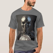 Chrome Robot Soccer Skull - Soccer T-Shirt (Voorkant)