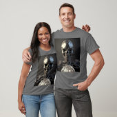 Chrome Robot Soccer Skull - Soccer T-Shirt (Unisex)