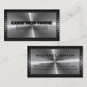 Chrome roestvrij metaal moderne grens visitekaartje (Voorkant / Achterkant)