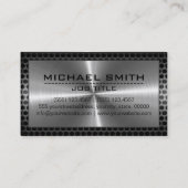 Chrome roestvrij metaal moderne grens visitekaartje (Achterkant)