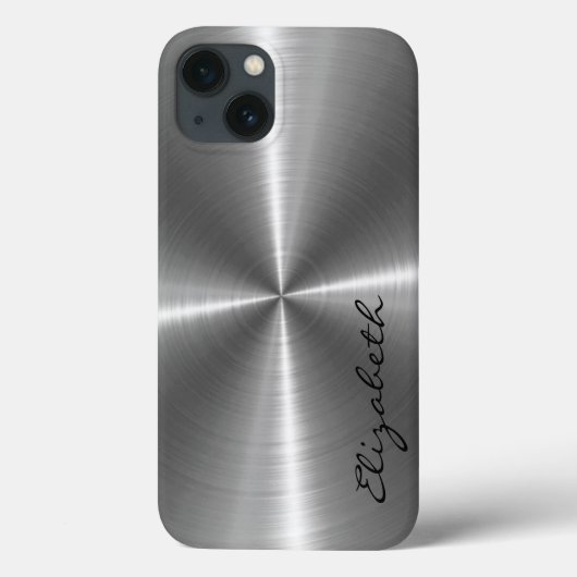 Chrome roestvrij stalen metalen blik Case-Mate iPhone case (Achterkant)