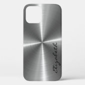 Chrome roestvrij stalen metalen blik Case-Mate iPhone case (Achterkant)