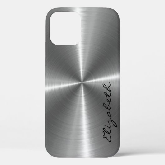 Chrome roestvrij stalen metalen blik Case-Mate iPhone case (Achterkant)